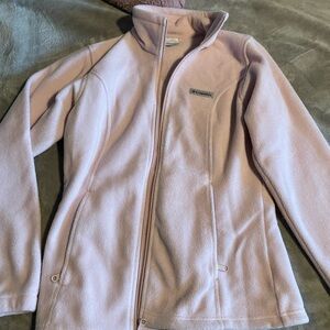 Columbia Light Pink Full-Zip Fleece